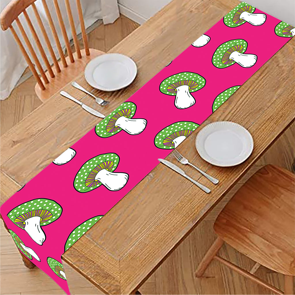 Crazy Mushroom Pattern Print Table Runner