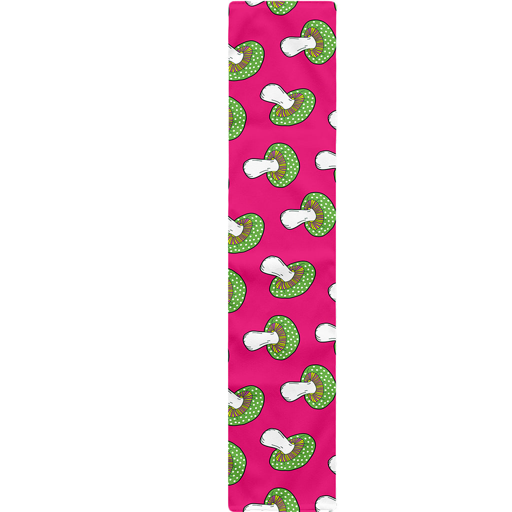 Crazy Mushroom Pattern Print Table Runner