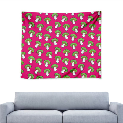 Crazy Mushroom Pattern Print Tapestry