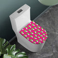 Crazy Mushroom Pattern Print Toilet Lid Cover