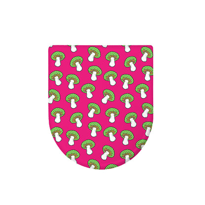 Crazy Mushroom Pattern Print Toilet Lid Cover