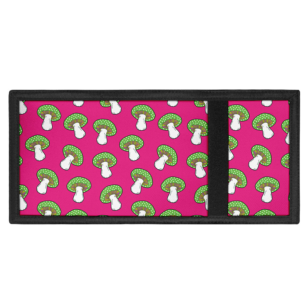 Crazy Mushroom Pattern Print Trifold Wallet