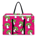 Crazy Mushroom Pattern Print Utility Tote Bag