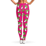 Crazy Mushroom Pattern Print Women's Leggings