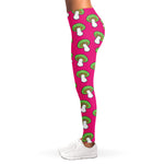 Crazy Mushroom Pattern Print Women's Leggings