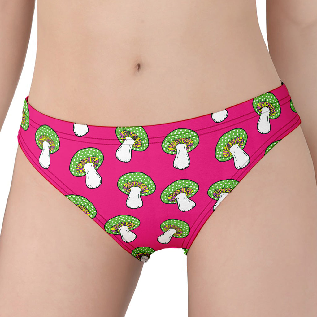 Crazy Mushroom Pattern Print Women's Panties