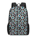Creepy Eyeball Pattern Print 17 Inch Backpack