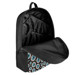 Creepy Eyeball Pattern Print 17 Inch Backpack