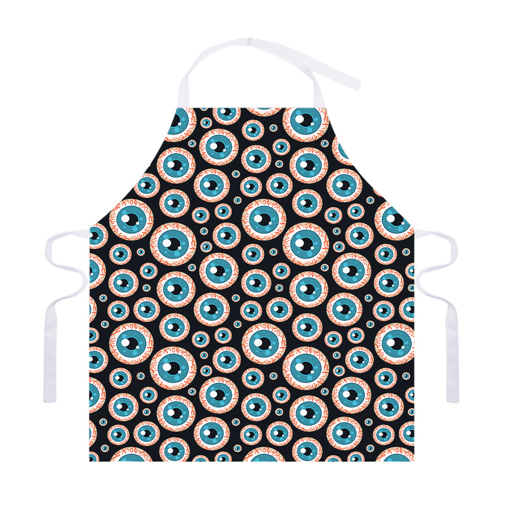 Creepy Eyeball Pattern Print Adjustable Apron