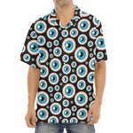 Creepy Eyeball Pattern Print Aloha Shirt