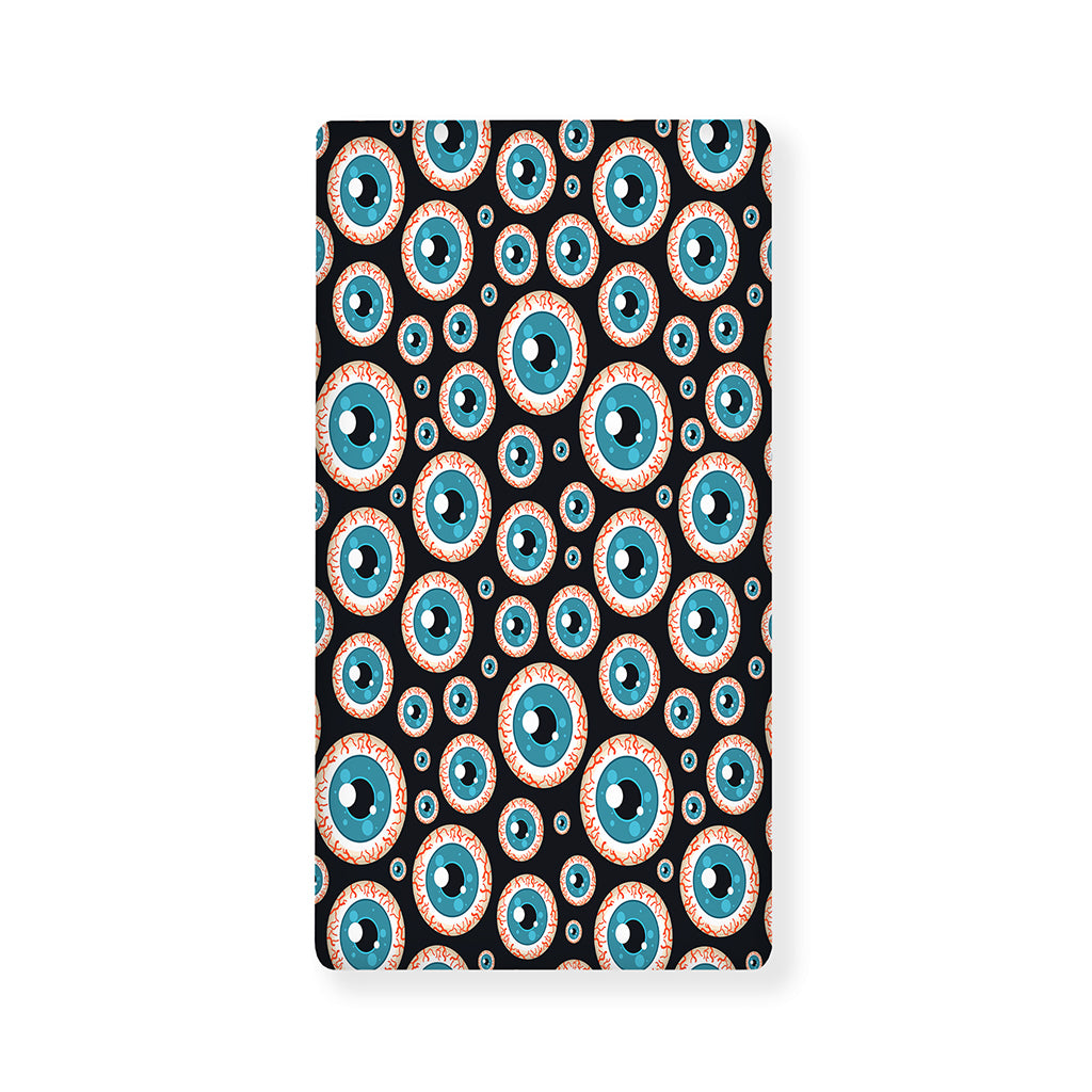 Creepy Eyeball Pattern Print Baby Crib Sheet