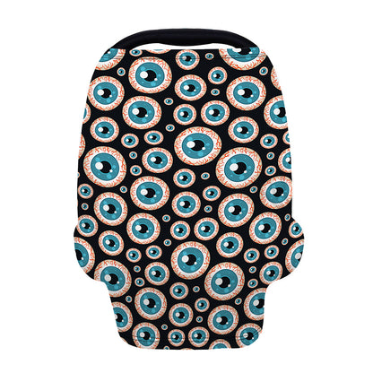 Creepy Eyeball Pattern Print Baby Seat Cover