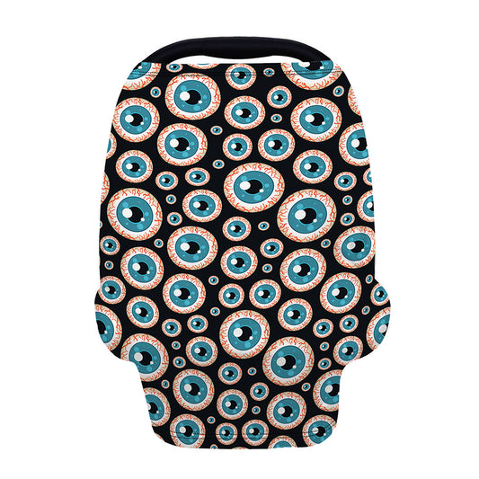 Creepy Eyeball Pattern Print Baby Seat Cover