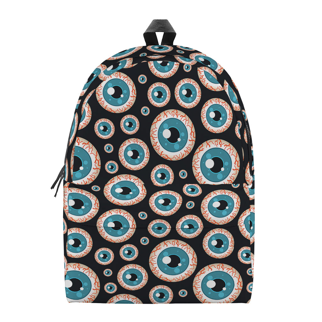 Creepy Eyeball Pattern Print Backpack