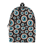 Creepy Eyeball Pattern Print Backpack