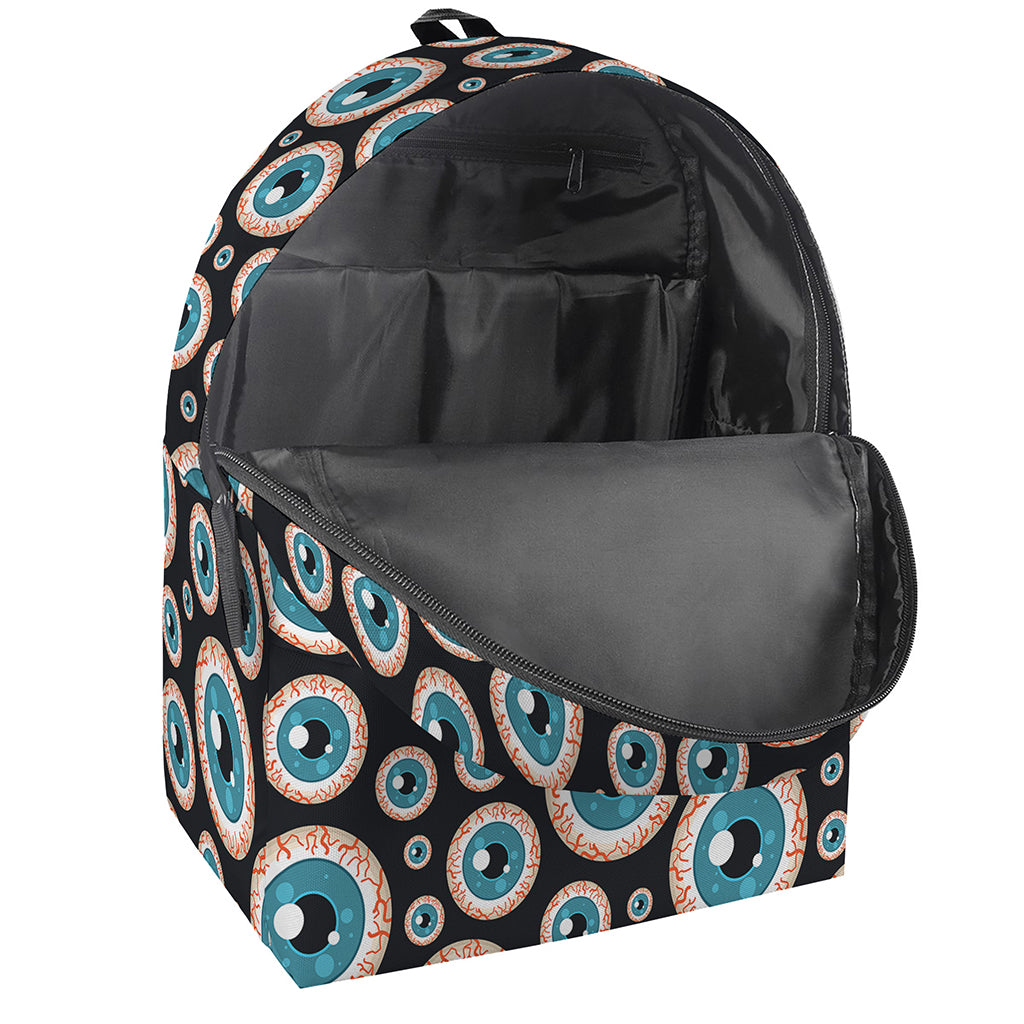 Creepy Eyeball Pattern Print Backpack