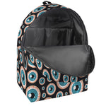 Creepy Eyeball Pattern Print Backpack