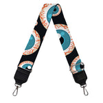 Creepy Eyeball Pattern Print Bag Strap