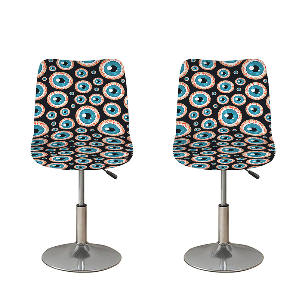 Creepy Eyeball Pattern Print Bar Stool Covers