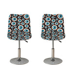 Creepy Eyeball Pattern Print Bar Stool Covers