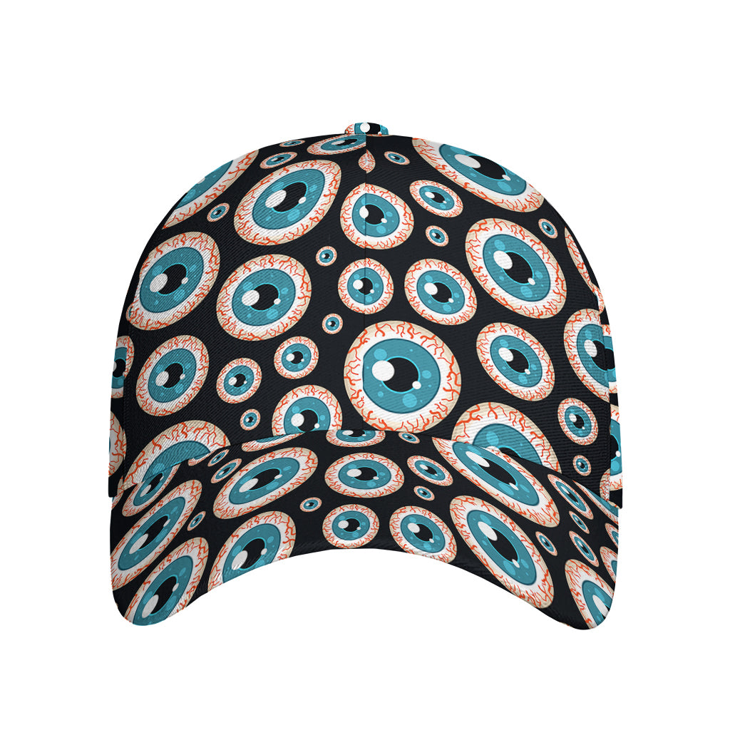 Creepy Eyeball Pattern Print Baseball Cap