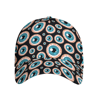 Creepy Eyeball Pattern Print Baseball Cap