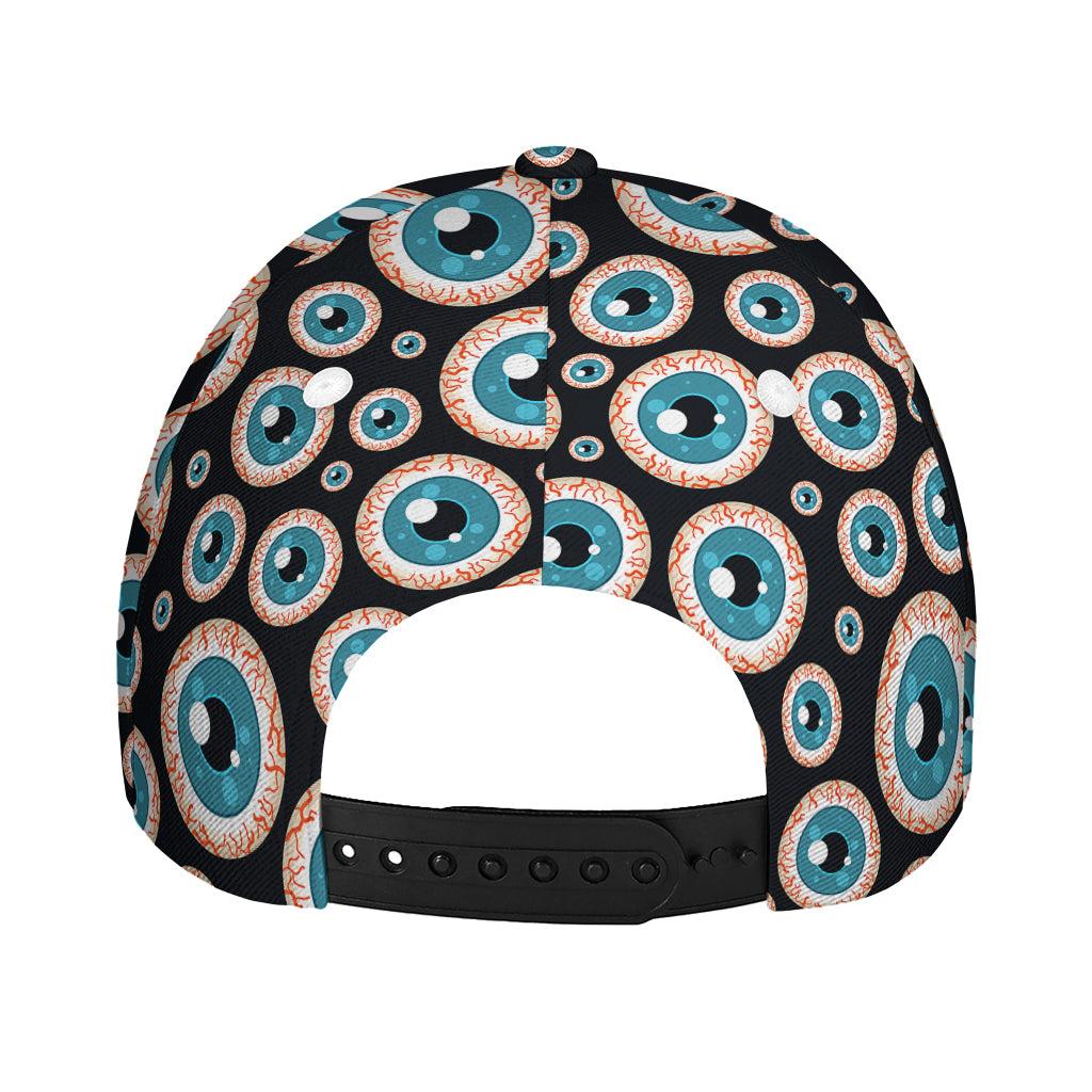 Creepy Eyeball Pattern Print Baseball Cap
