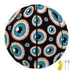 Creepy Eyeball Pattern Print Basketball
