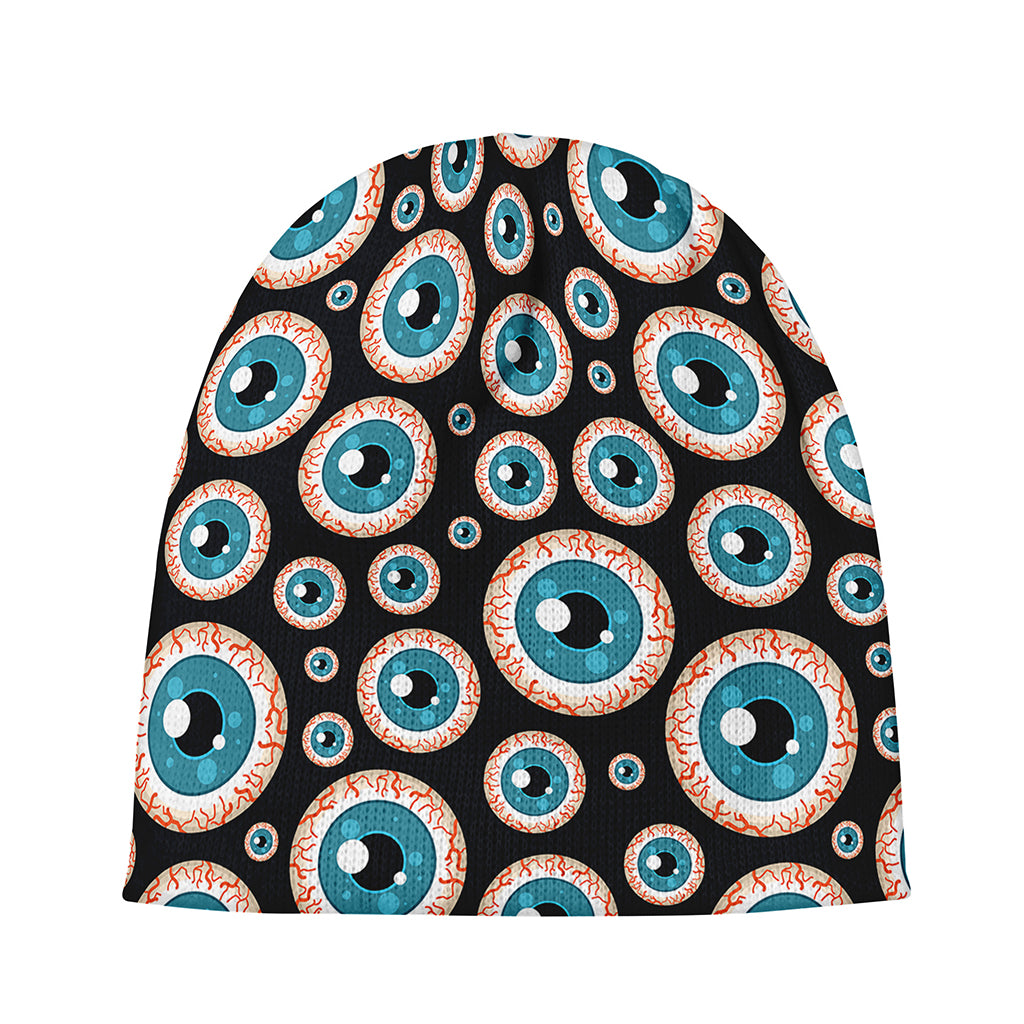 Creepy Eyeball Pattern Print Beanie