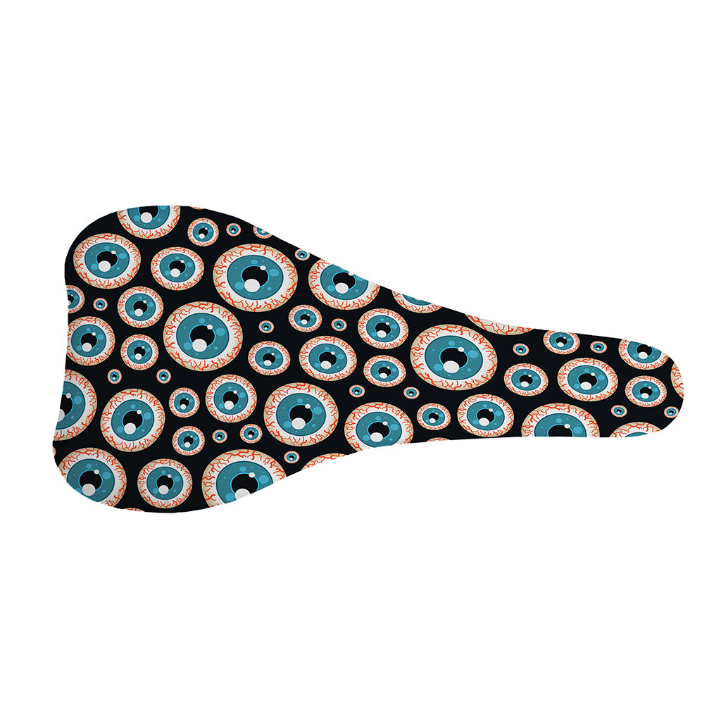 Creepy Eyeball Pattern Print Bicycle Seat Cover