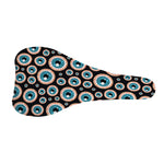Creepy Eyeball Pattern Print Bicycle Seat Cover