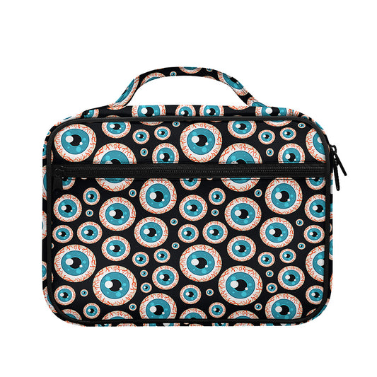 Creepy Eyeball Pattern Print Briefcase Bible Bag