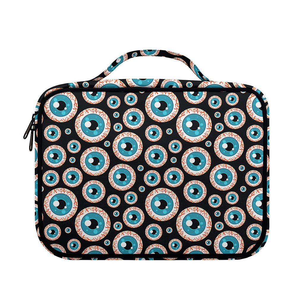 Creepy Eyeball Pattern Print Briefcase Bible Bag