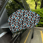 Creepy Eyeball Pattern Print Car Side Mirror Covers