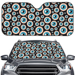 Creepy Eyeball Pattern Print Car Windshield Sun Shade