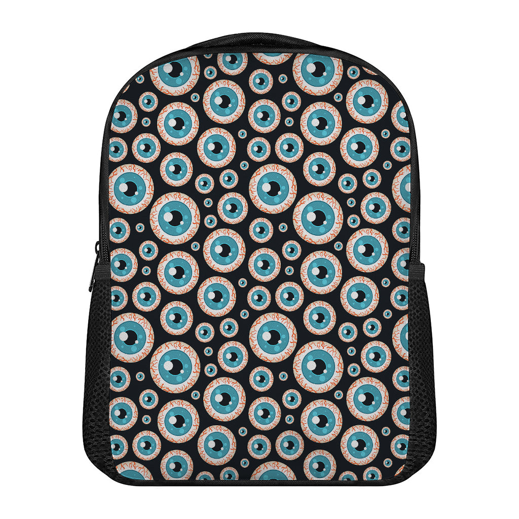 Creepy Eyeball Pattern Print Casual Backpack