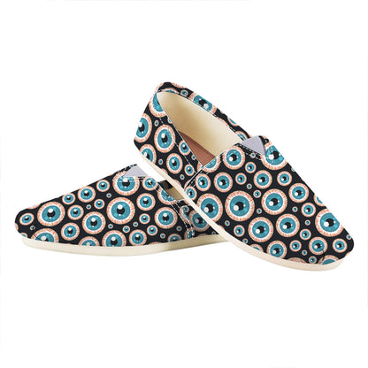 Creepy Eyeball Pattern Print Casual Shoes