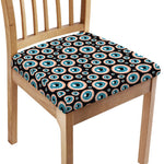 Creepy Eyeball Pattern Print Chair Cushion Cover
