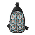 Creepy Eyeball Pattern Print Sling Bag