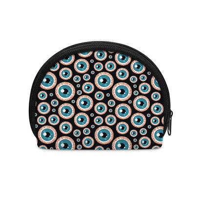 Creepy Eyeball Pattern Print Coin Purse