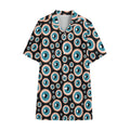 Creepy Eyeball Pattern Print Cotton Hawaiian Shirt