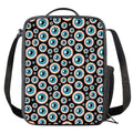 Creepy Eyeball Pattern Print Crossbody Lunch Bag