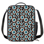 Creepy Eyeball Pattern Print Crossbody Lunch Bag