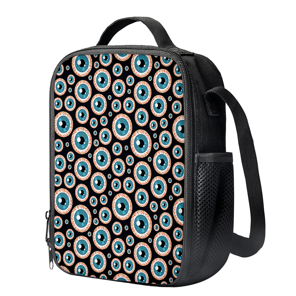 Creepy Eyeball Pattern Print Crossbody Lunch Bag
