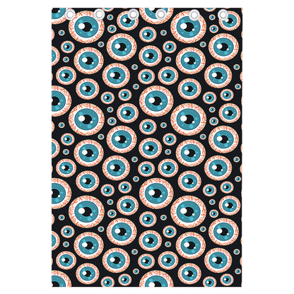 Creepy Eyeball Pattern Print Curtain