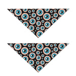 Creepy Eyeball Pattern Print Dog Bandana