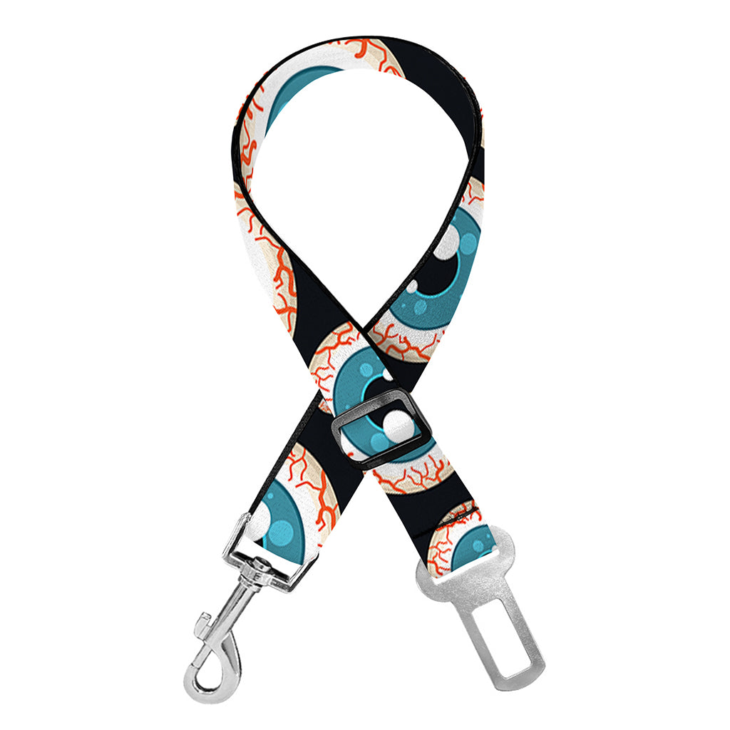 Creepy Eyeball Pattern Print Dog Seat Belt