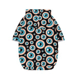 Creepy Eyeball Pattern Print Dog Zip Up Hoodie