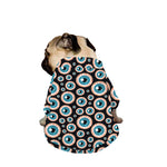 Creepy Eyeball Pattern Print Dog Zip Up Jacket