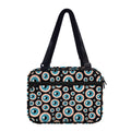 Creepy Eyeball Pattern Print Double Strap Bible Bag